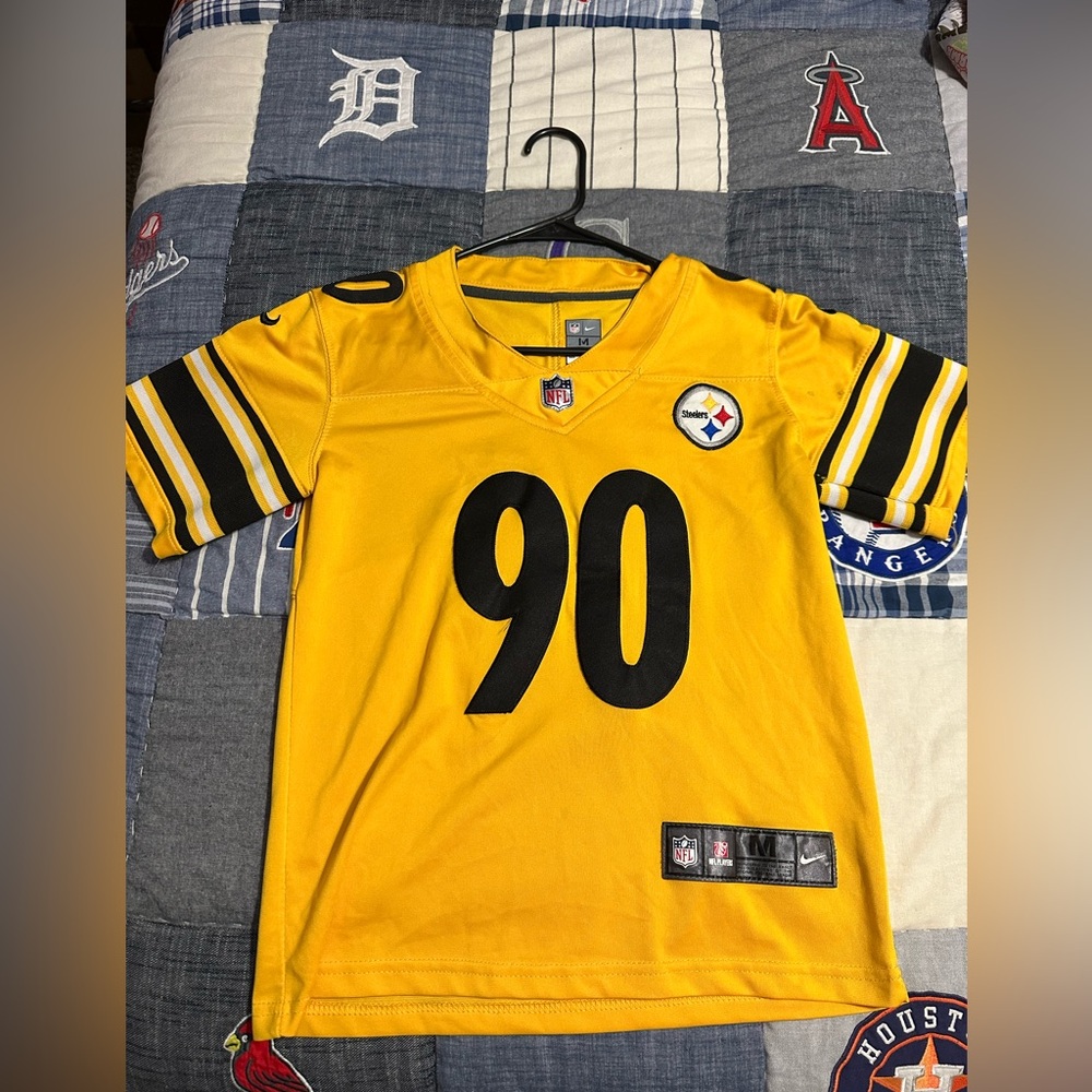 Pittsburgh Steelers TJ Watt #90 Nike jersey.  Lightly used.  Youth Med